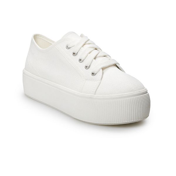 Kohls womens best sale white sneakers