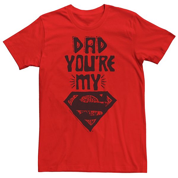 Men's DC Comics Superman Dad You're My Superman Stencil Graphic Tee