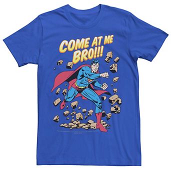Men's DC Comics Superman Come At Me Bro Retro Graphic Tee