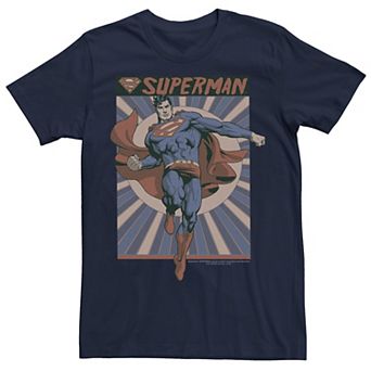 Men's DC Comics Superman Posed Pop Art Poster Graphic Tee