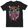 Men's DC Comics Superman Stars And Stripes Poster Graphic Tee