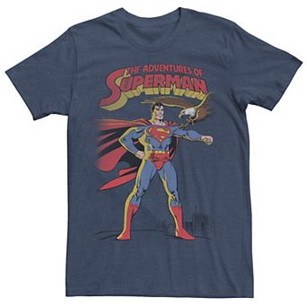 Men's DC Comics Superman Adventures Text Poster Graphic Tee