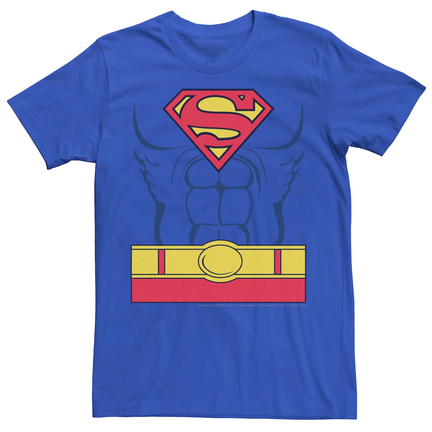 T-shirt DC Comics Superman Occasion - Taille L - Noir - 100% Coton - Très Bon état