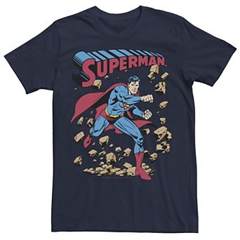 Young Men's DC Comics Superman Smash Rocks Vintage Poster Tee