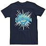 Men's DC Comics Superman Crystal Chest Text Logo Graphic Tee