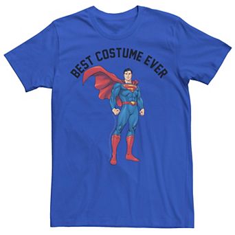 Men's DC Comics Superman Best Costume Ever Text Poster Graphic Tee