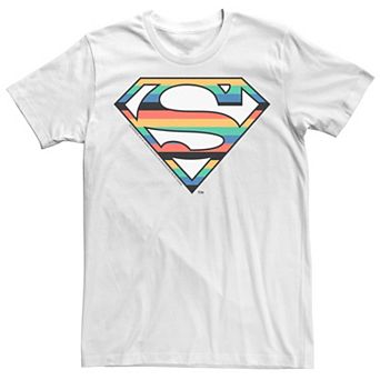 Men's DC Comics Superman Multi Color Logo Graphic Tee