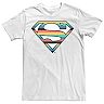 Men's DC Comics Superman Multi Color Logo Graphic Tee