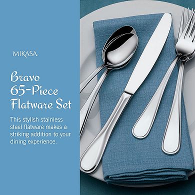 Mikasa Bravo 65-pc. Flatware Set