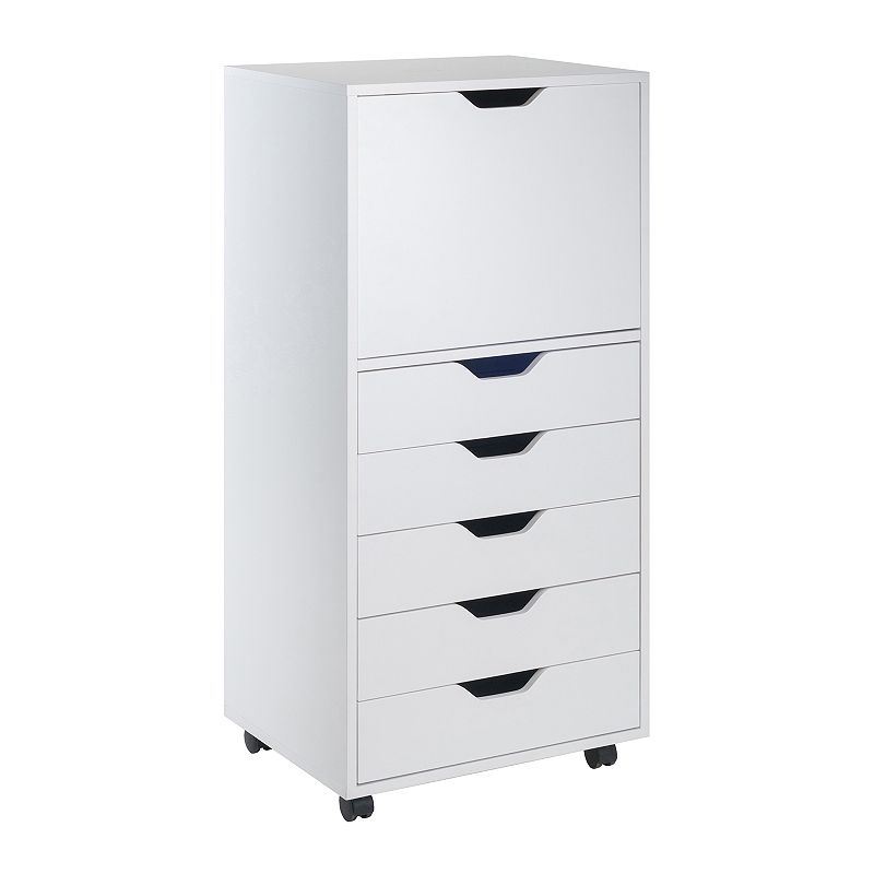 Winsome Halifax 5-Drawer Storage Cabinet, White