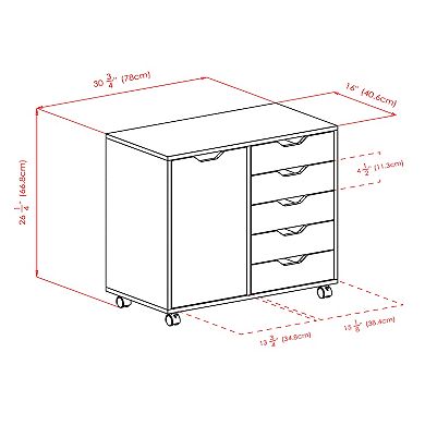 Winsome Halifax 2-Shelf Storage Cabinet