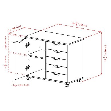 Winsome Halifax 2-Shelf Storage Cabinet