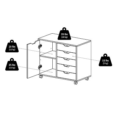 Winsome Halifax 2-Shelf Storage Cabinet