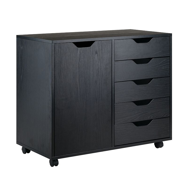 Winsome Halifax 2-Shelf Storage Cabinet, Black