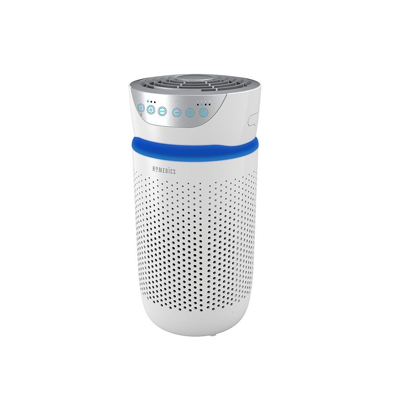 HoMedics TotalClean Hepa Air Purifier with UV-C, Medium Room, White