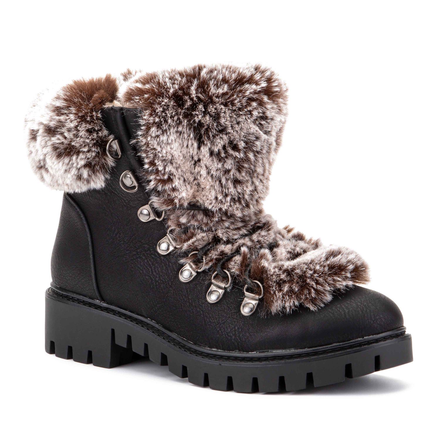 women's work boots with fur