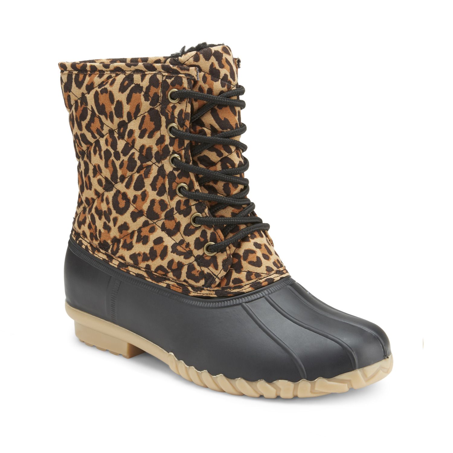 kohls leopard boots