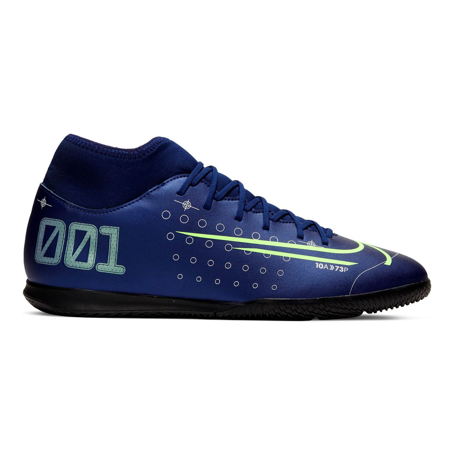 blue indoor soccer shoes