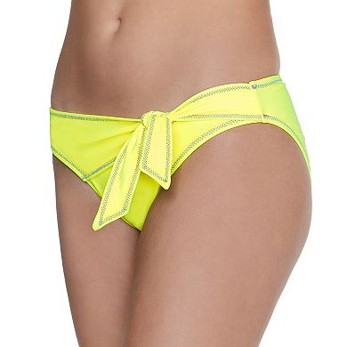 Mix And Match Hipster Bottom with Wrapped Tie Front And Pop Stitching