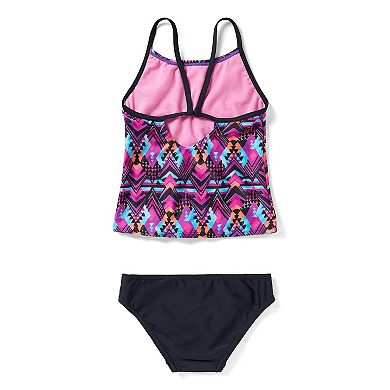 Girls 7-16 Speedo Print Tankini Two Piece Swimsuit Set