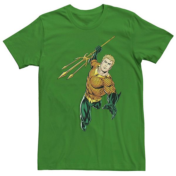 Men S Dc Comics Aquaman Vintage Portrait Logo Tee