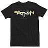 Men's DC Comics Batman Modern Chest Text Logo Tee