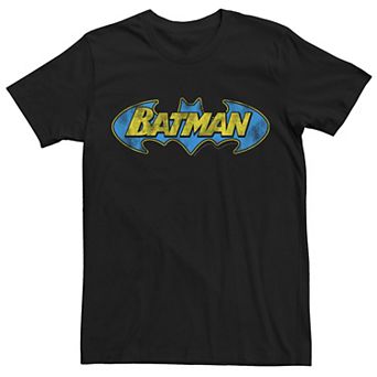 Men's DC Comics Batman Bold Distressed Text Logo Tee