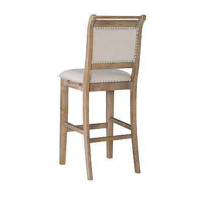 Linon Emmy Natural Bar Stool