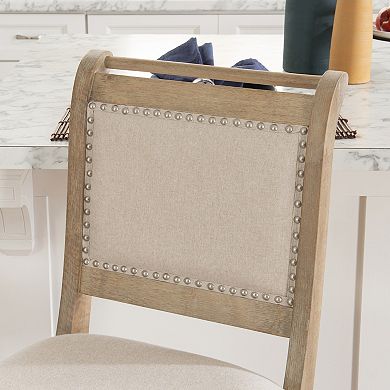 Linon Emmy Upholstered Counter Stool