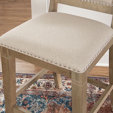 Linon Emmy Natural Counter Stool