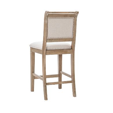 Linon Emmy Natural Counter Stool