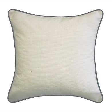 Edie@Home Celebrations "Mrs" Embroidered Applique Throw Pillow