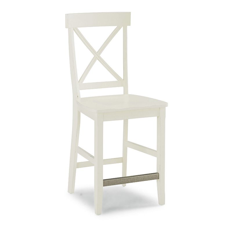 Home Styles Nantucket Counter Stool, White