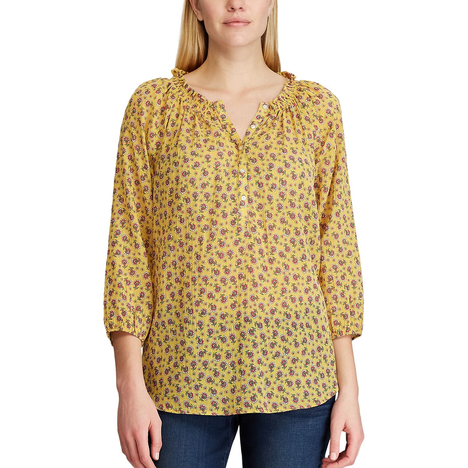 kohls yellow blouse
