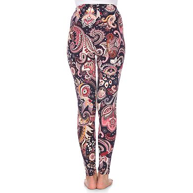Women's White Mark Holiday Print Leggings