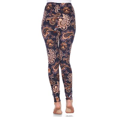 Women's White Mark Holiday Print Leggings