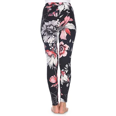 Women's White Mark Holiday Print Leggings