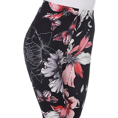 Women's White Mark Holiday Print Leggings