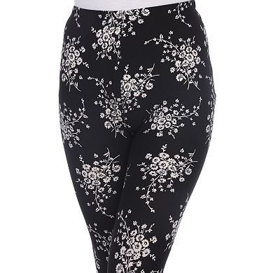 Women's White Mark Holiday Print Leggings