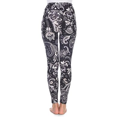 Women's White Mark Holiday Print Leggings