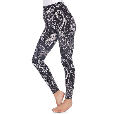 Women's White Mark Holiday Print Leggings