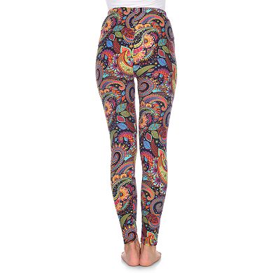 Women's White Mark Holiday Print Leggings
