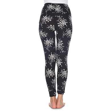 Women's White Mark Holiday Print Leggings
