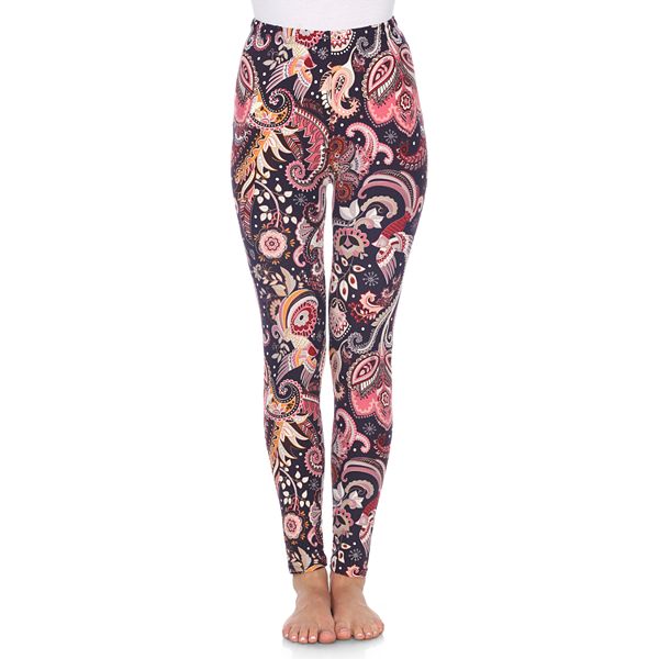 Women's White Mark Holiday Print Leggings