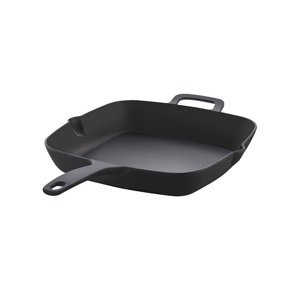 Food Network™ PreSeasoned CastIron 11" Square Skillet With Helper Handle