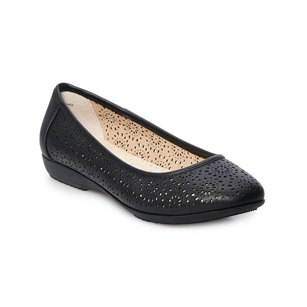 kohls navy flats