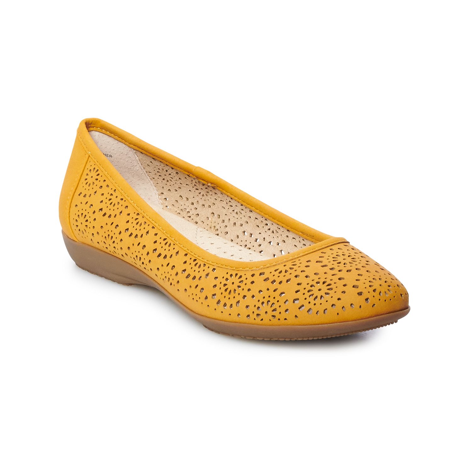 mustard yellow flats