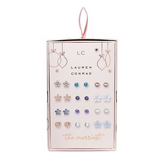 LC Lauren Conrad Flower Stud Earring Set