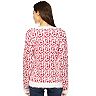 Women's White Mark Leopard Print Sweater