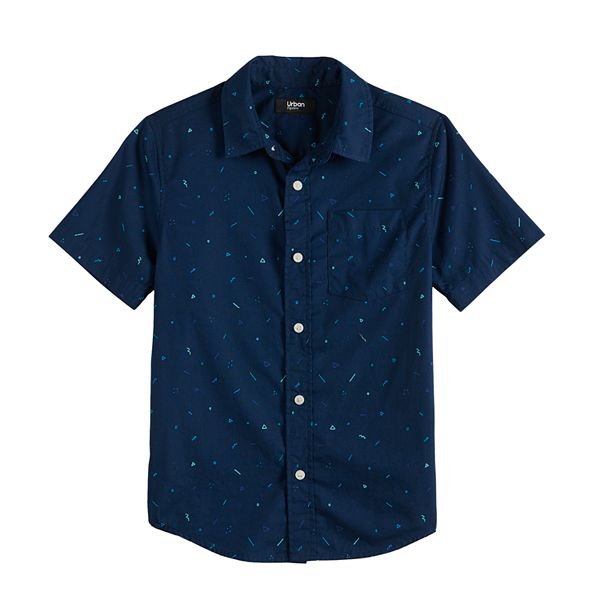 Boys 8-20 & Husky Urban Pipeline™ Short Sleeve Button Down Shirt